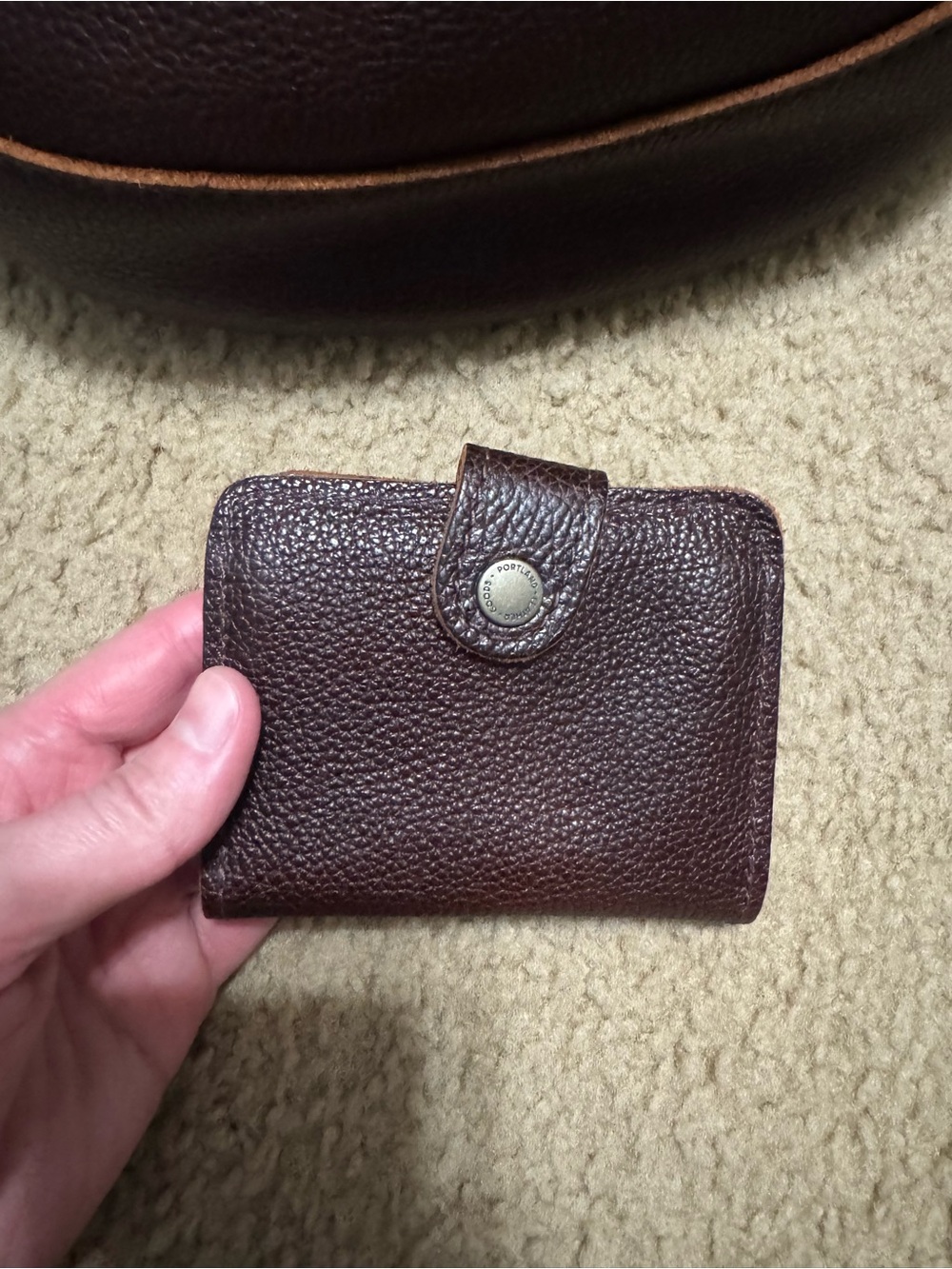 PORTLAND LEATHER LARGE KOALA COLDBREW AND MATCHING WALLET - Picture 6 of 8